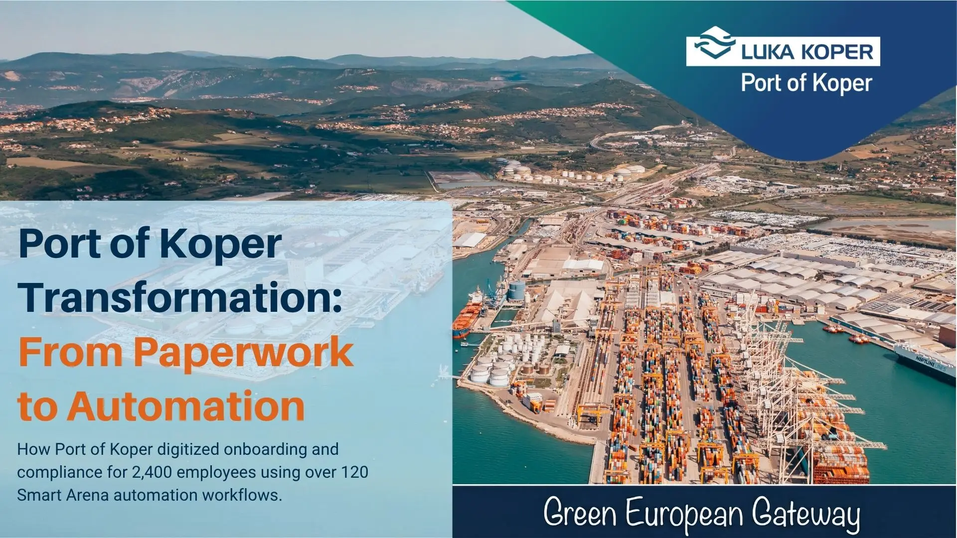 Port of Koper terminal team onboarding with Smart Arena